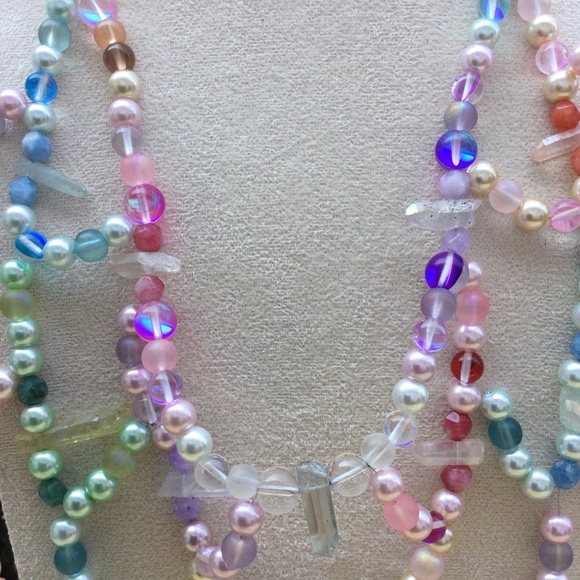 Celestial Aura Crystal Point Necklace - Picture 4 of 6